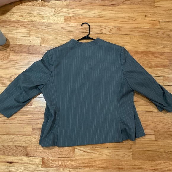 Calvin Klein Charcoal Striped Jacket - Picture 2 of 4